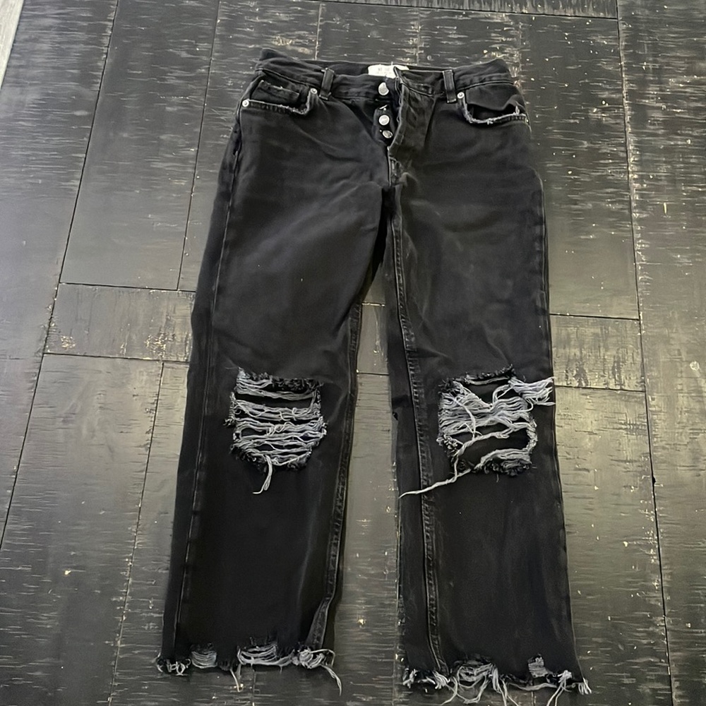 Free People Maggie Mid-Rise Straight-Leg Skinny Jeans
